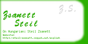 zsanett steil business card